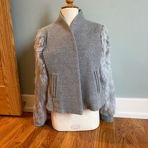Rare Sentaler Peruvian Baby Alpaca Bomber Jacket